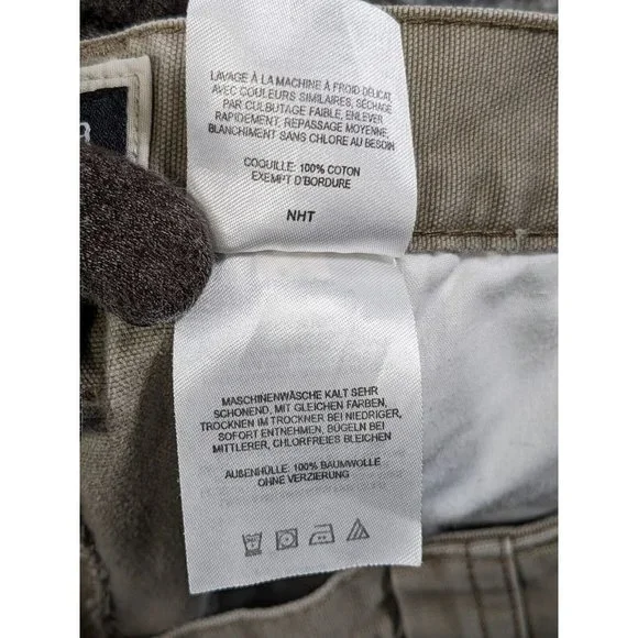 Columbia Shorts Mens Large Cotton Canvas Cargo Trail Hiking Outdoor Beige - Picture 5 of 16